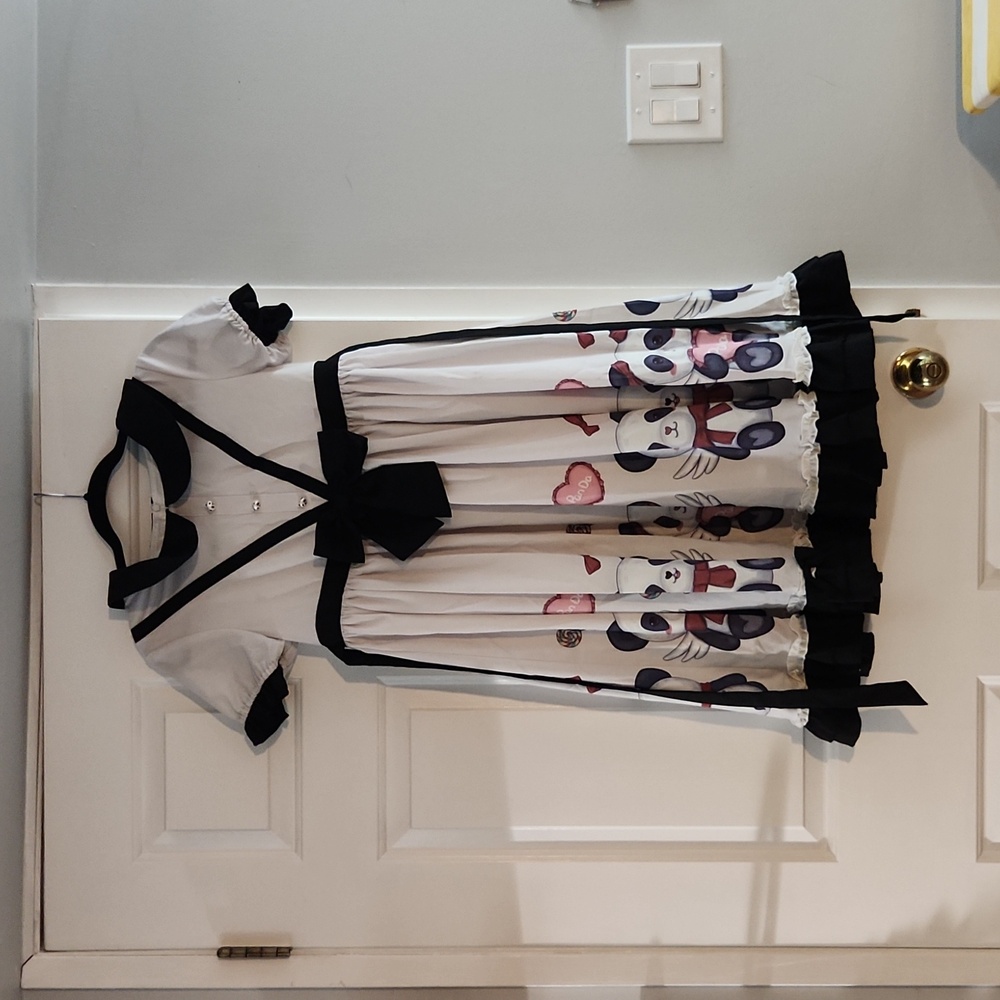 Panda Print OP Dress